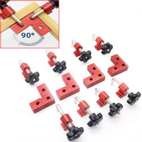 Precise 90 Degrees L-Shaped Auxiliary Fixture Splicing board Positioning Panel Fixed Clip 61x61MM Square Ruler Woodworking Tools