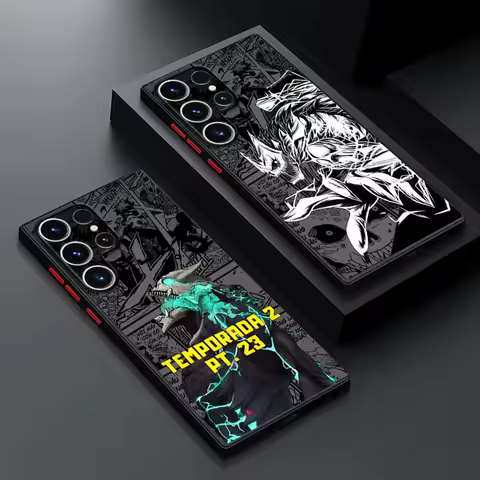 Cool No.8 Monster Form Black Edge Shell Phone Case for Samsung Galaxy S9 Plus S20 S21 5G S25 S23 Ultra S10 S24 S22 Plus