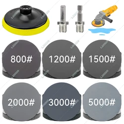 Round Wet Polishing Sandpaper Dry Sanding Sheet For Car Detailing Headlight Restoration Grinder Accessories Sanding Discs Paper