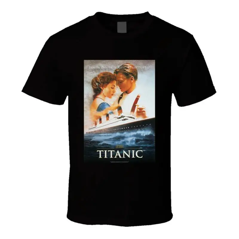Camiseta con el póster de la película Titanic de Leonardo DiCaprio y Kate Winslet