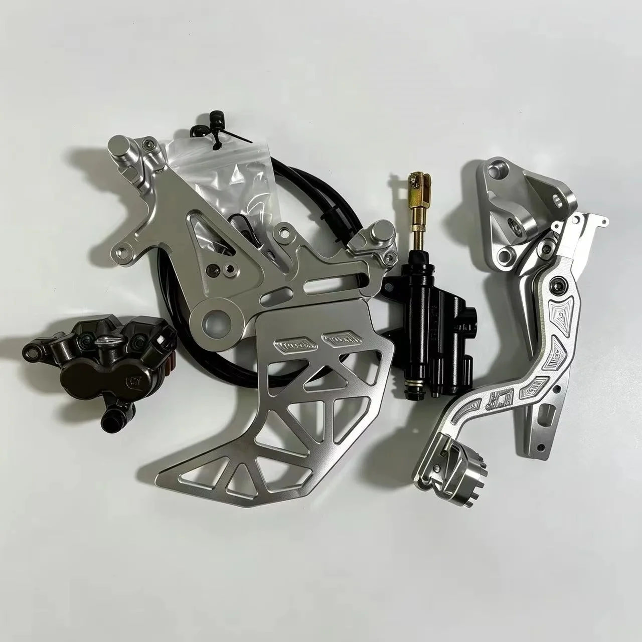 Surron Ultra Bee Foot Brake Assembly CNC Aluminum 4 Piston For Talaria Sting MX4 MX3 XXX Light Bee X Modification Accessories