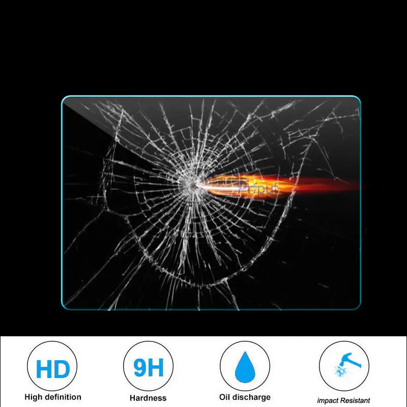 210x130mm Tempered Glass Screen Protector for car gps Navigation DVD Stereo Radio Multimedia Game Protective Film Stickers