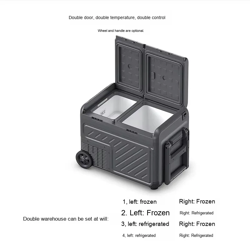 

refrigerator GMCC compressor dual temperature dual control 12V 24v car and household dual-purpose 37L 46L 55L ice machine