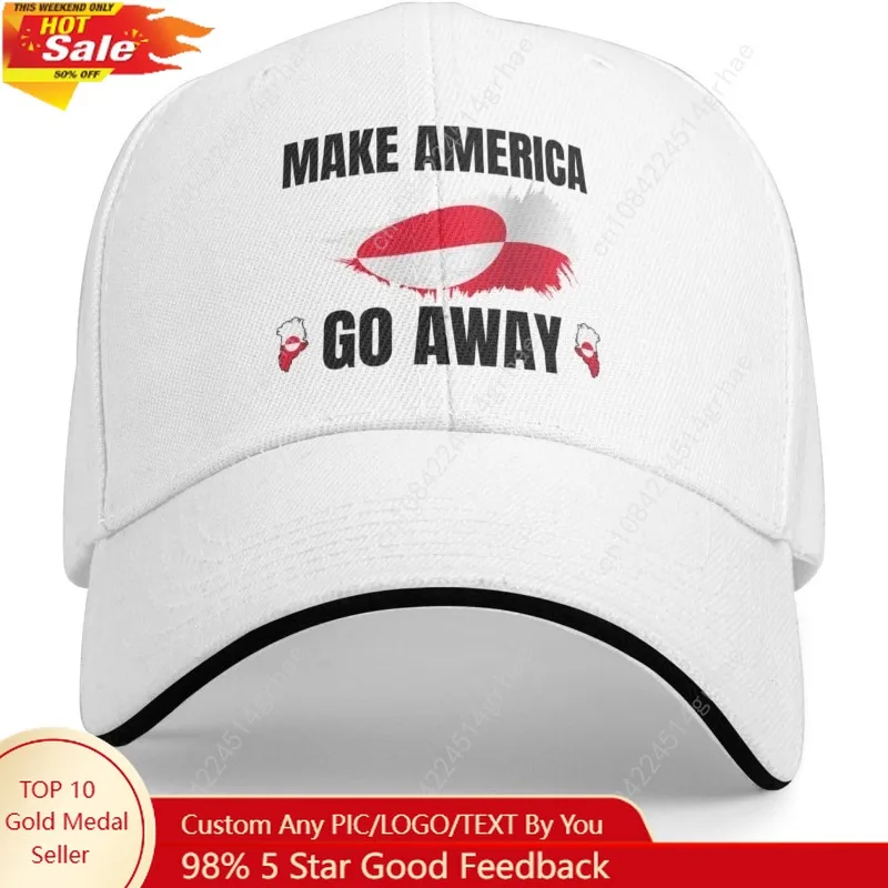 

Бейсболка "Make America Go Away Hats Greenland Not for Sale" в стиле Dad Trucker Hat