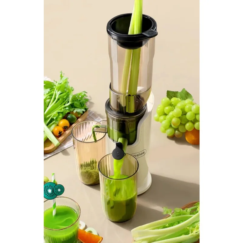 Spremiagrumi Zhenmi con contenitore per polpa separato e alimentatore largo-perfetto per produrre succhi sani e deliziosi