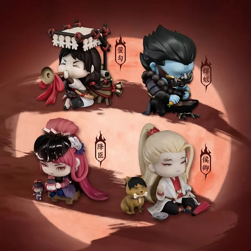 Outlaw Monkeys Four Corpse Ancestors Q Version Figures Han Ba Hou Qing Jiang Chen Ying Gou Collectible Set Anime Birthday Gift