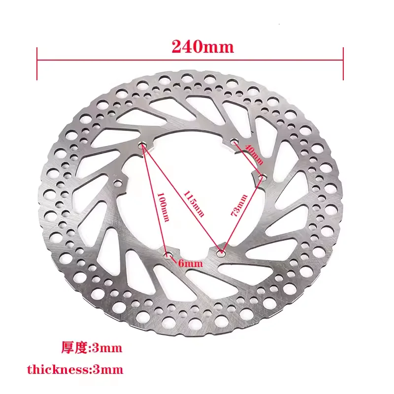 Motorcycle 240MM Brake Disc Retro Rotor Disc For HONDA CR 125 CRF 250 CRF 450 E R X 2002-2008 Front Rear Brake Disc Accessories