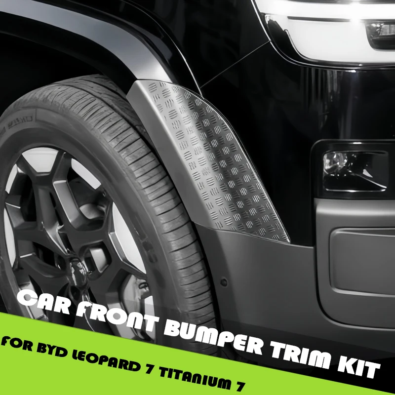 Car Rear Door Anti-scratch Kit Fit for BYD Leopard 7 Titanium 7 Modified Car Front Bumper Trim Kit Car Exterior Upgrade Parts