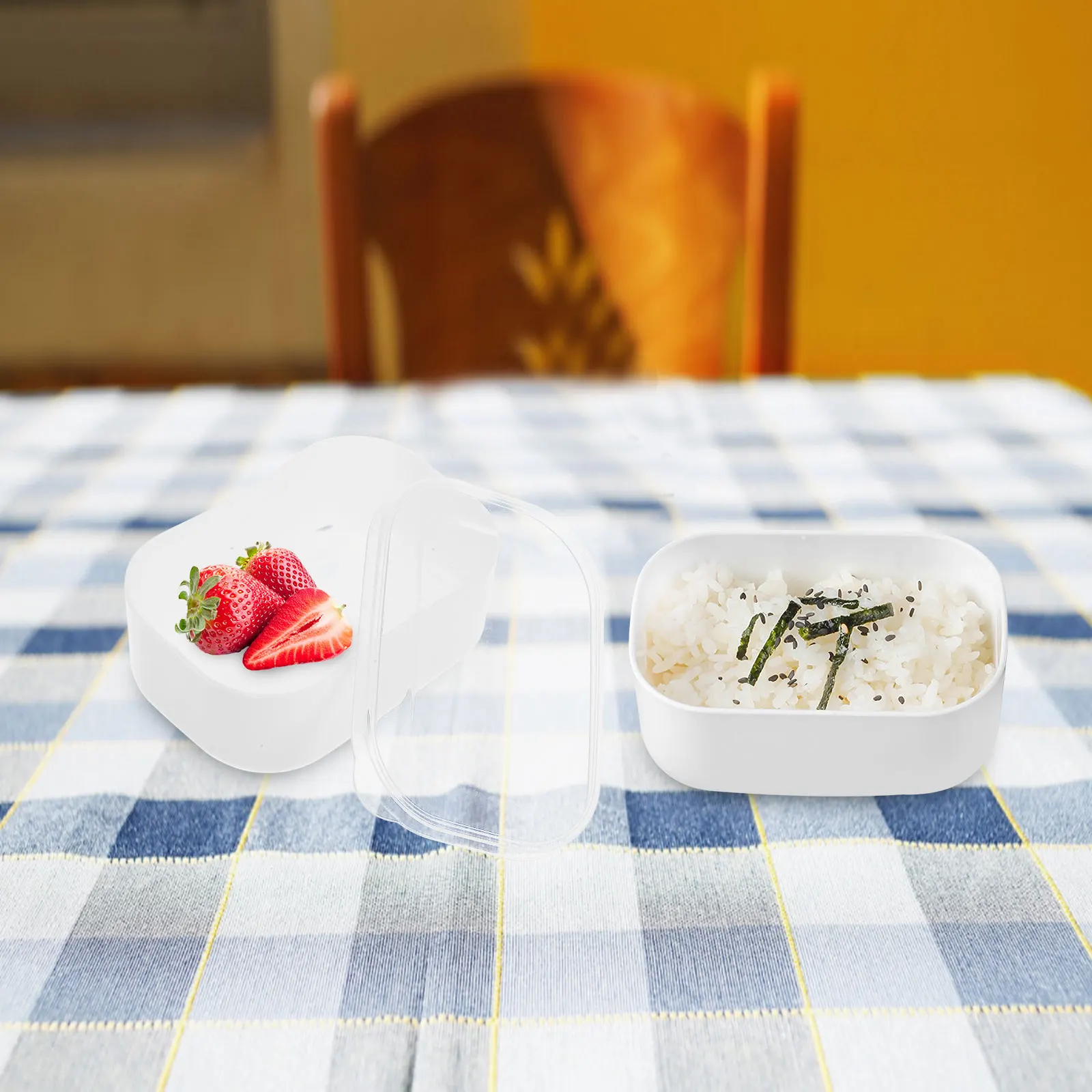 

6pcs Portable Freezer Boxes 280Ml Pp Material Compact Food Storage Containers Household Rice Snacks Vegetable Fruit