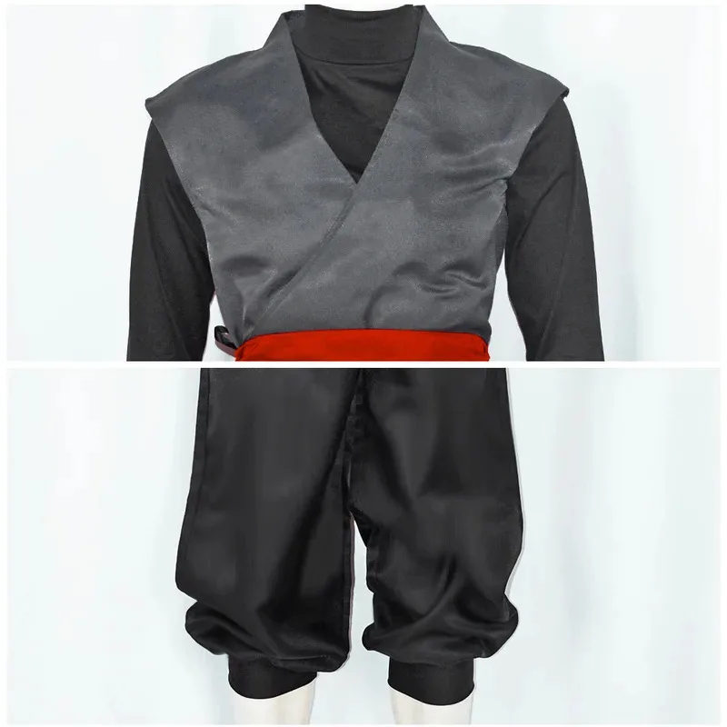 Anime super filho goku preto zamasu kai cosplay traje roupas halloween carnaval terno
