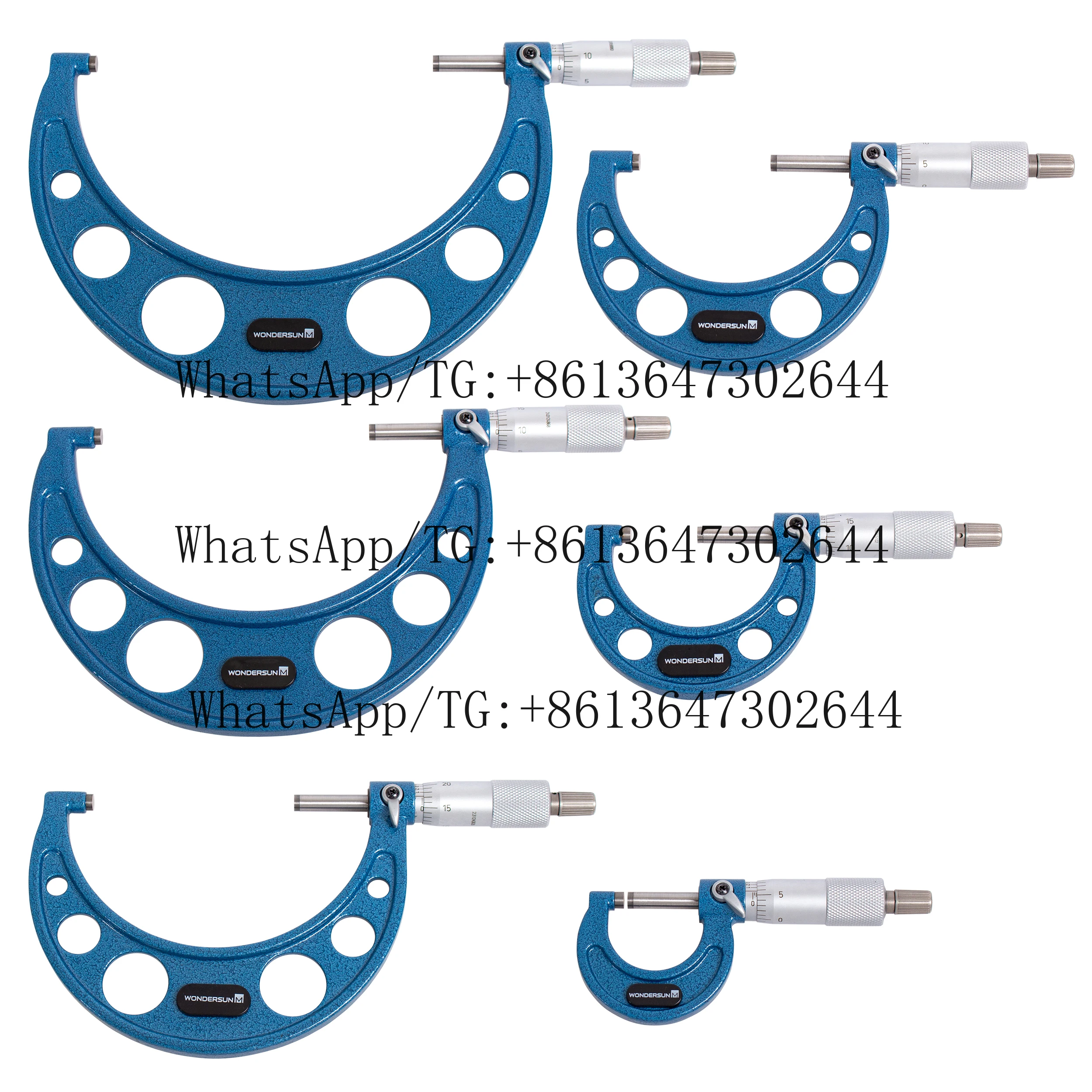 

Набор внешних микрометров 0-150 мм, 6 шт., точность 0,01 мм