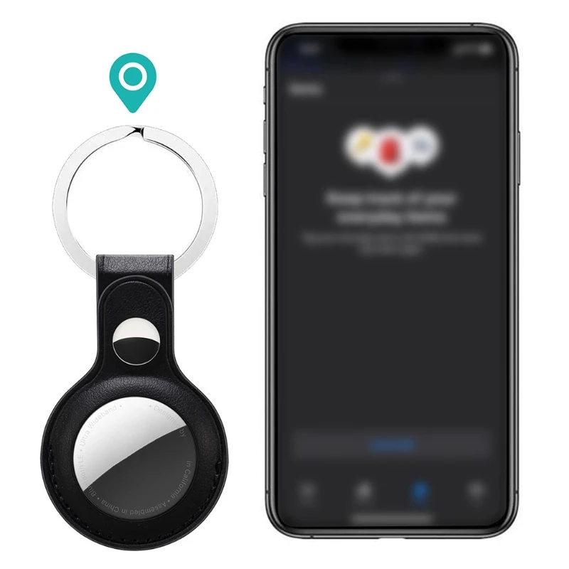 Weiches PU-Leder für Hülle, geeignet für AirTags, tragbare, kratzfeste Schutzhülle für AirTags
