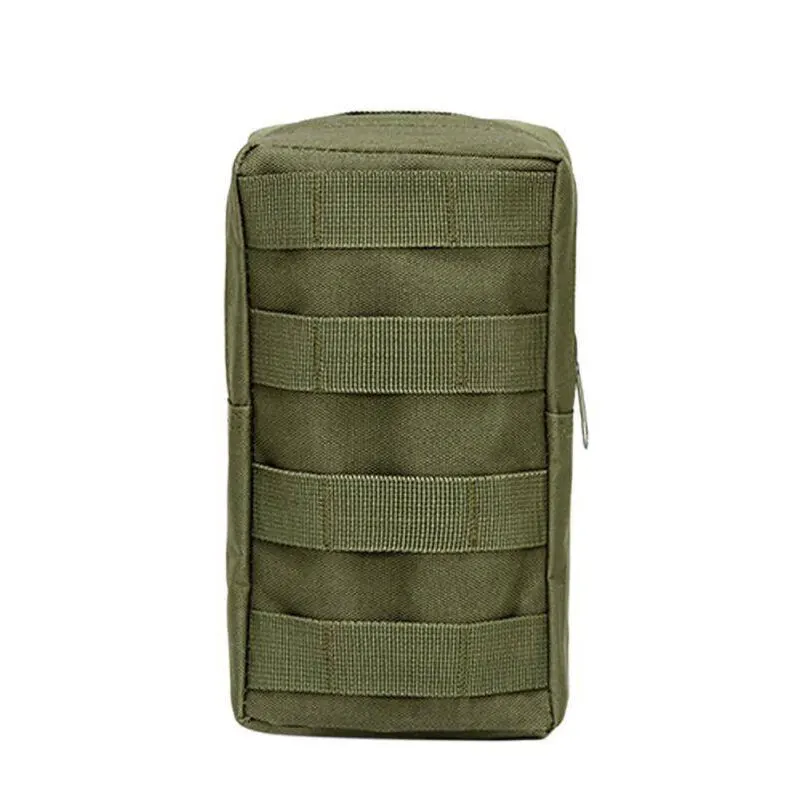 Outdoor Tactical Molle Waist Bag Oxford Green Storage Fanny Pack for Hunting Backpack Tactical Vest Attachment