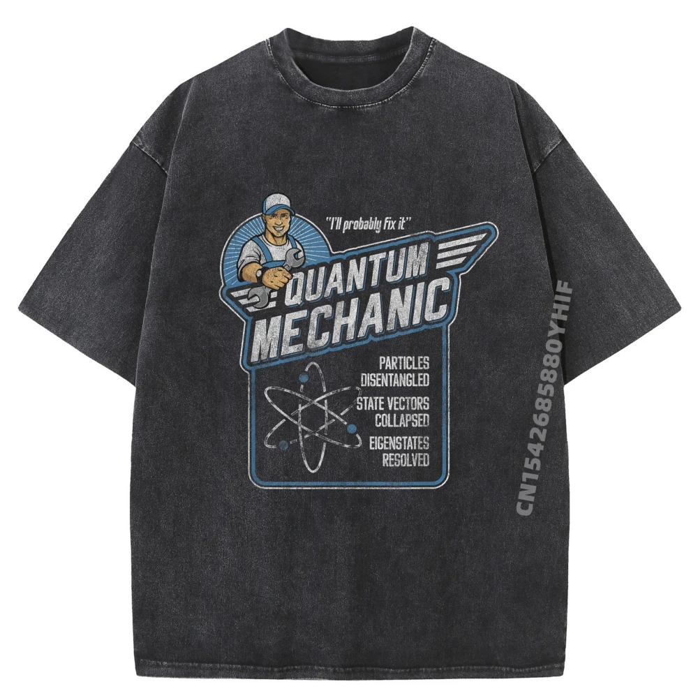 

Нормальные топы и футболки с рисунком, мужские футболки, квантовая механика, анатомическая физика, каламбур, мужская стираная одежда для отдыха