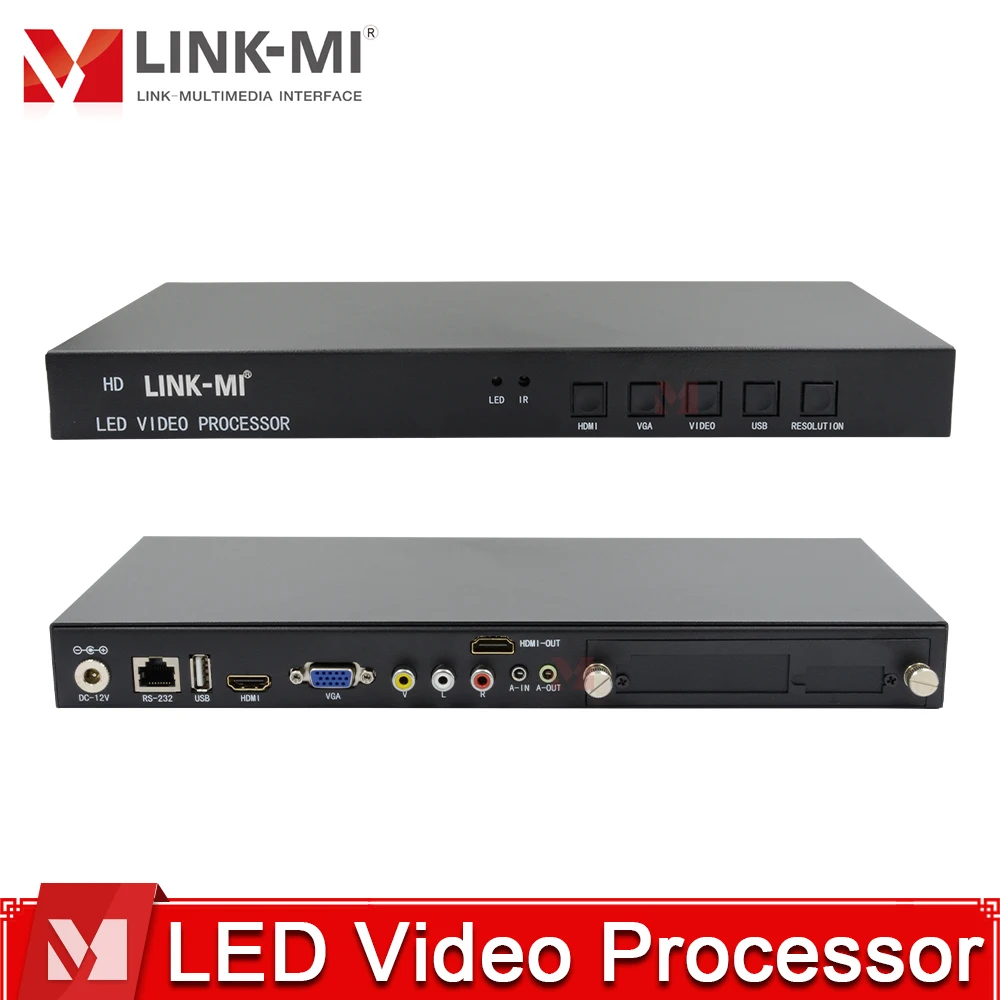 

4 in 1 Out LED Video Processor with HDMI,VGA,USB,CVBS ,IR Remote, RS-232 serial port control, Compact for Exhibition Stage