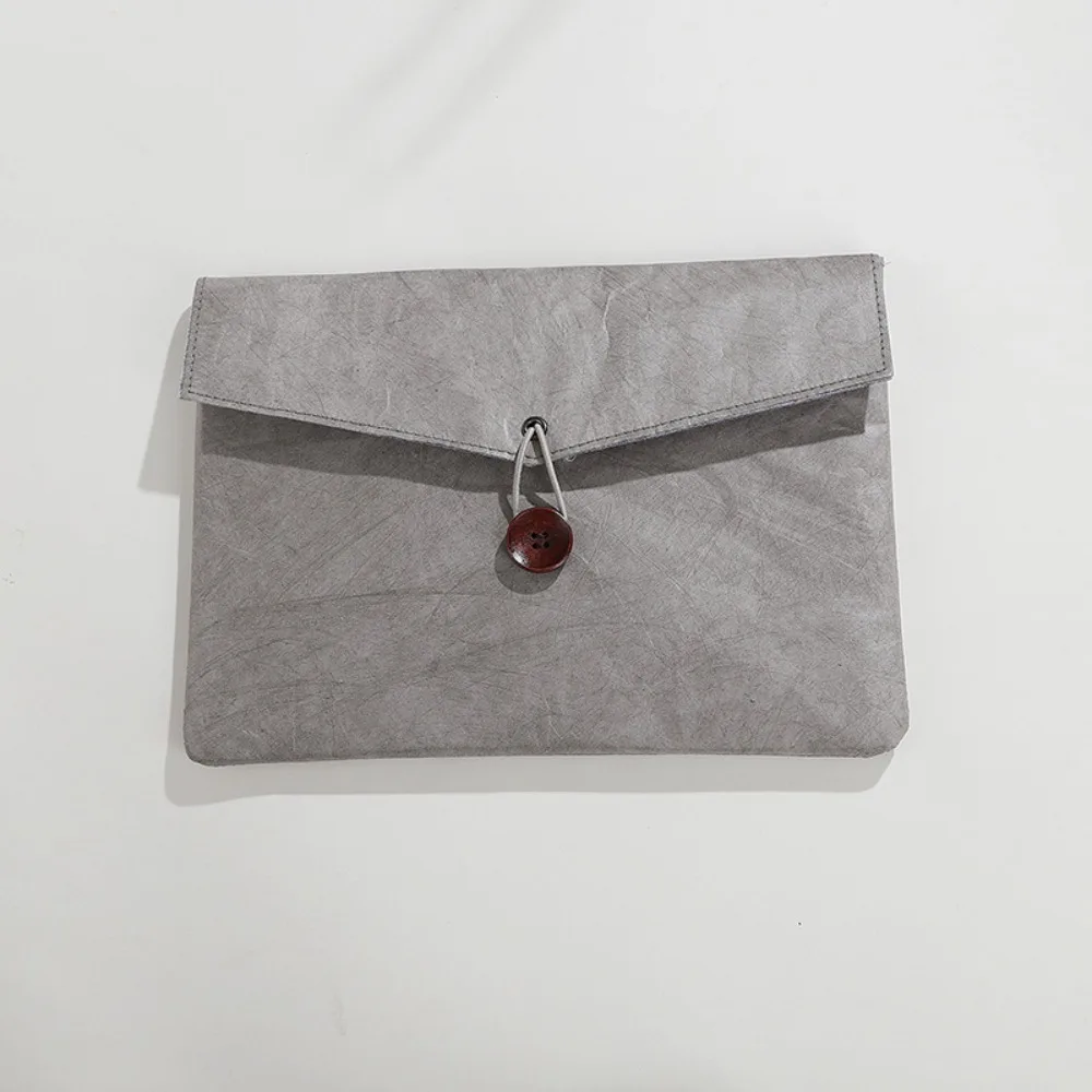 

DuPont Paper File Handheld Bag Waterproof Large Capacity File Storage Bag Exquisite Vintage Handheld Laptop Bag Utility Pouch