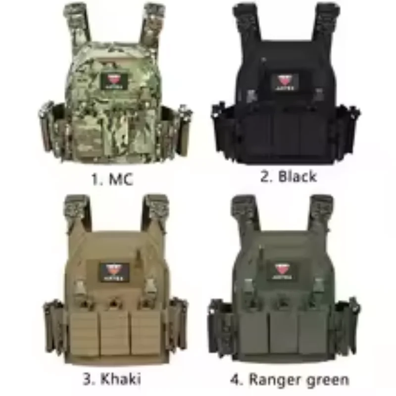 Tactical Vest Outdoor Hunting Plate Carrier Protective Adjustable Vest Airsoft Carrier Combat Equipment