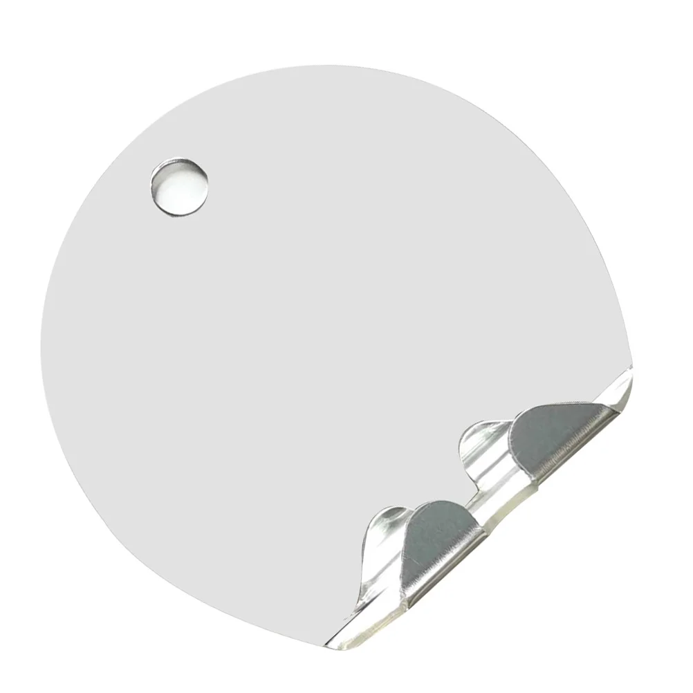 Round Fog Free Bathroom Silver Unbreakable Travel Shaving Makeup Mirror For Home Portable Mirror