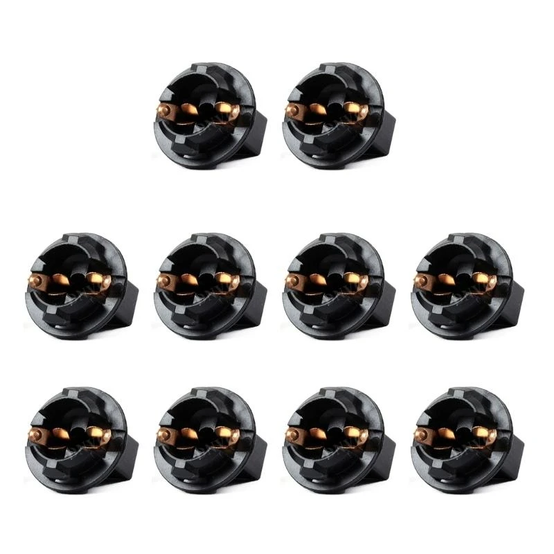 

10pcs LED Twist Lock Socket Lamp Holder /T10 Lamp Base Light Bulbs Socket Holder Instrument Panel Cluster Bulb Base