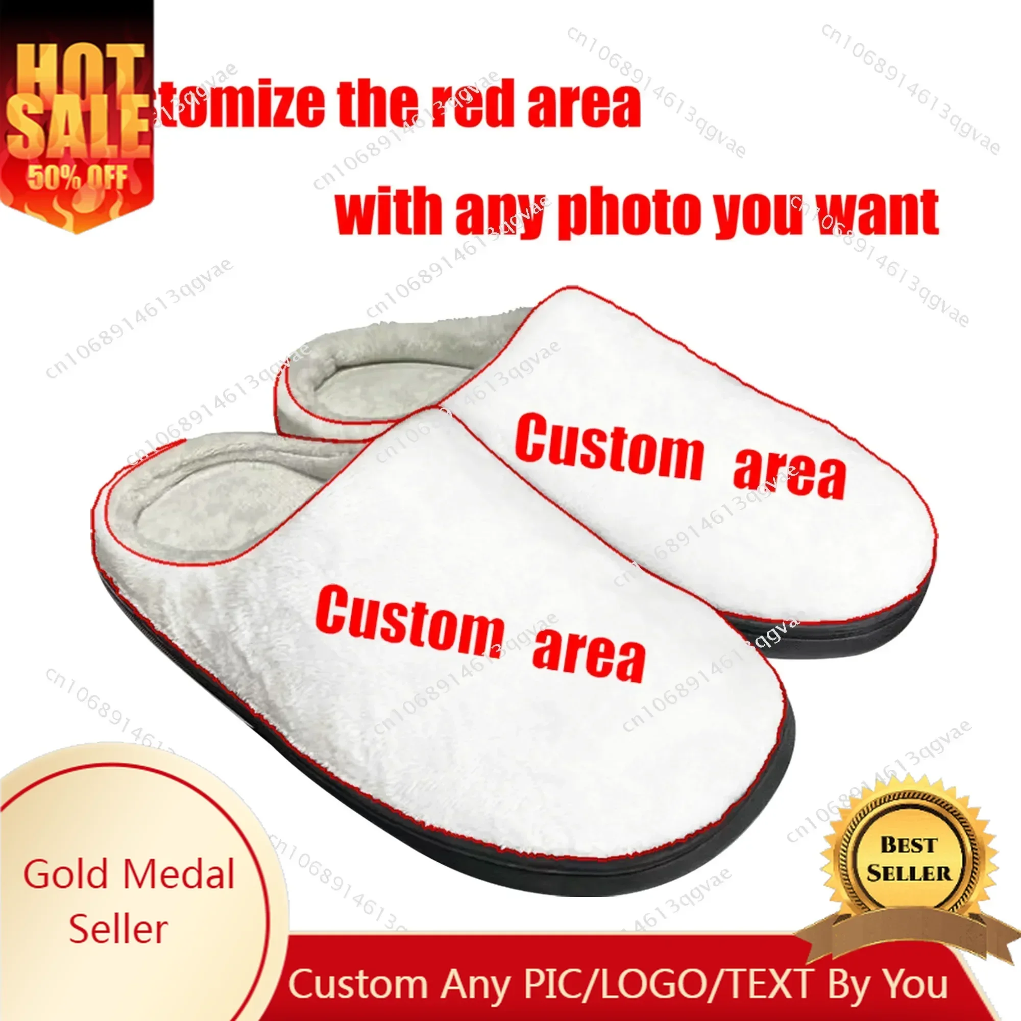 

Custom Home Cotton Slippers High Quality Mens Womens Youth Boy Girl Plush Bedroom Keep Warm Shoes Customized Thermal Slipper