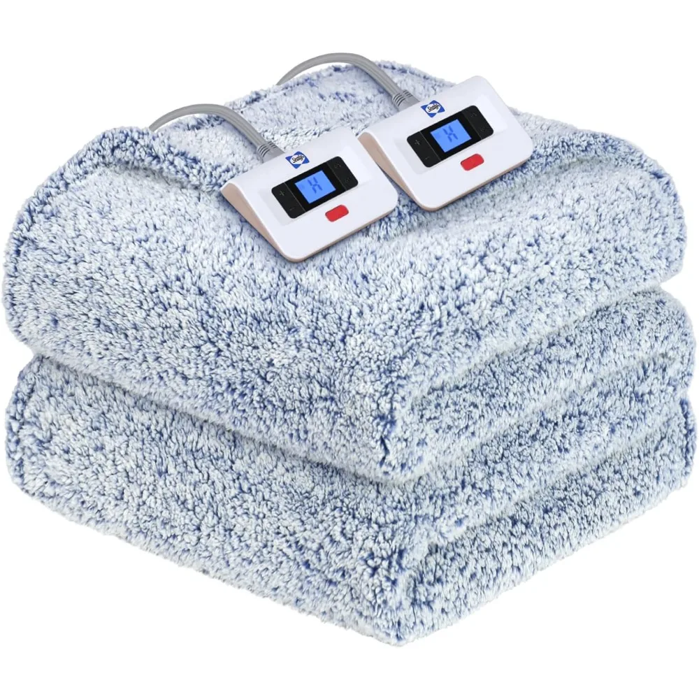 Electric Blanket Queen Size Blue Fluffy Soft Blankets & Throws Thick Winter Blankets for Decorative Sofa Cover Coraline Warm Bed