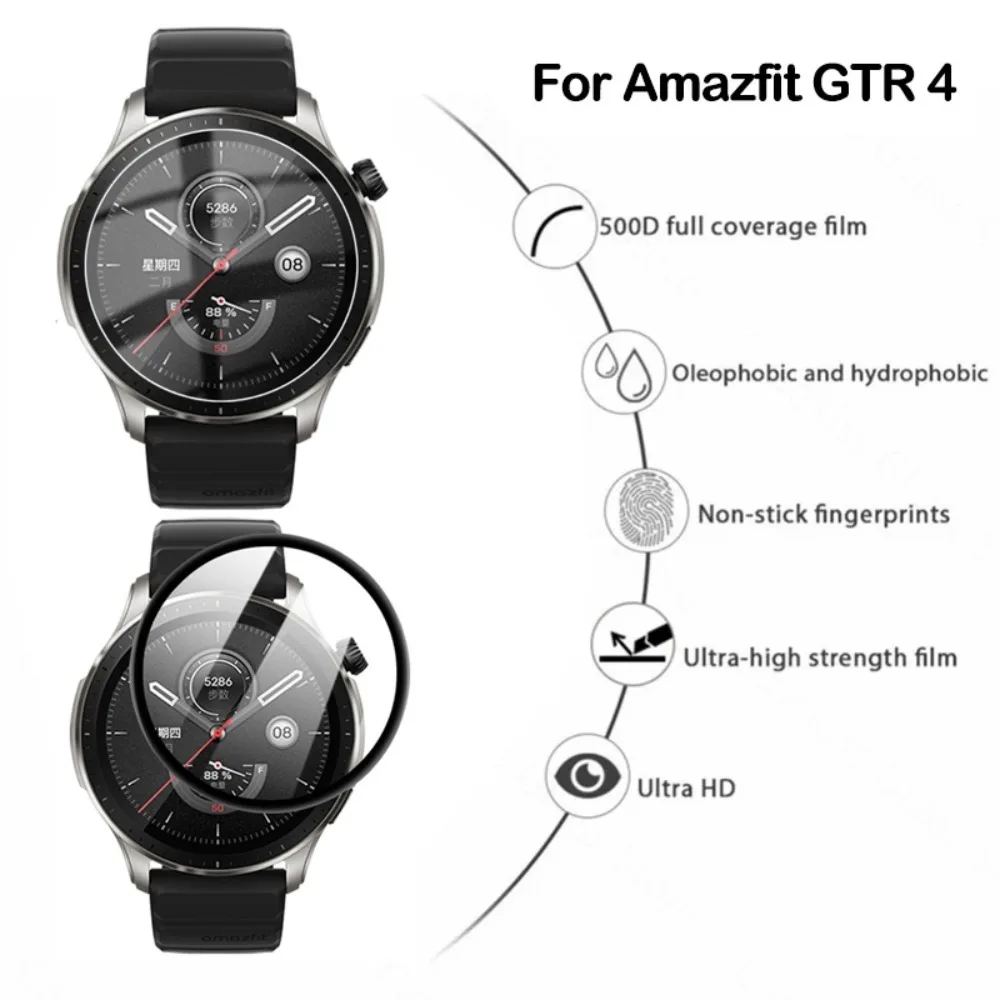 Закаленное стекло и защитная пленка из ПММА для Huami Amazfit GTR4 Pro GTR 4, чехол от царапин