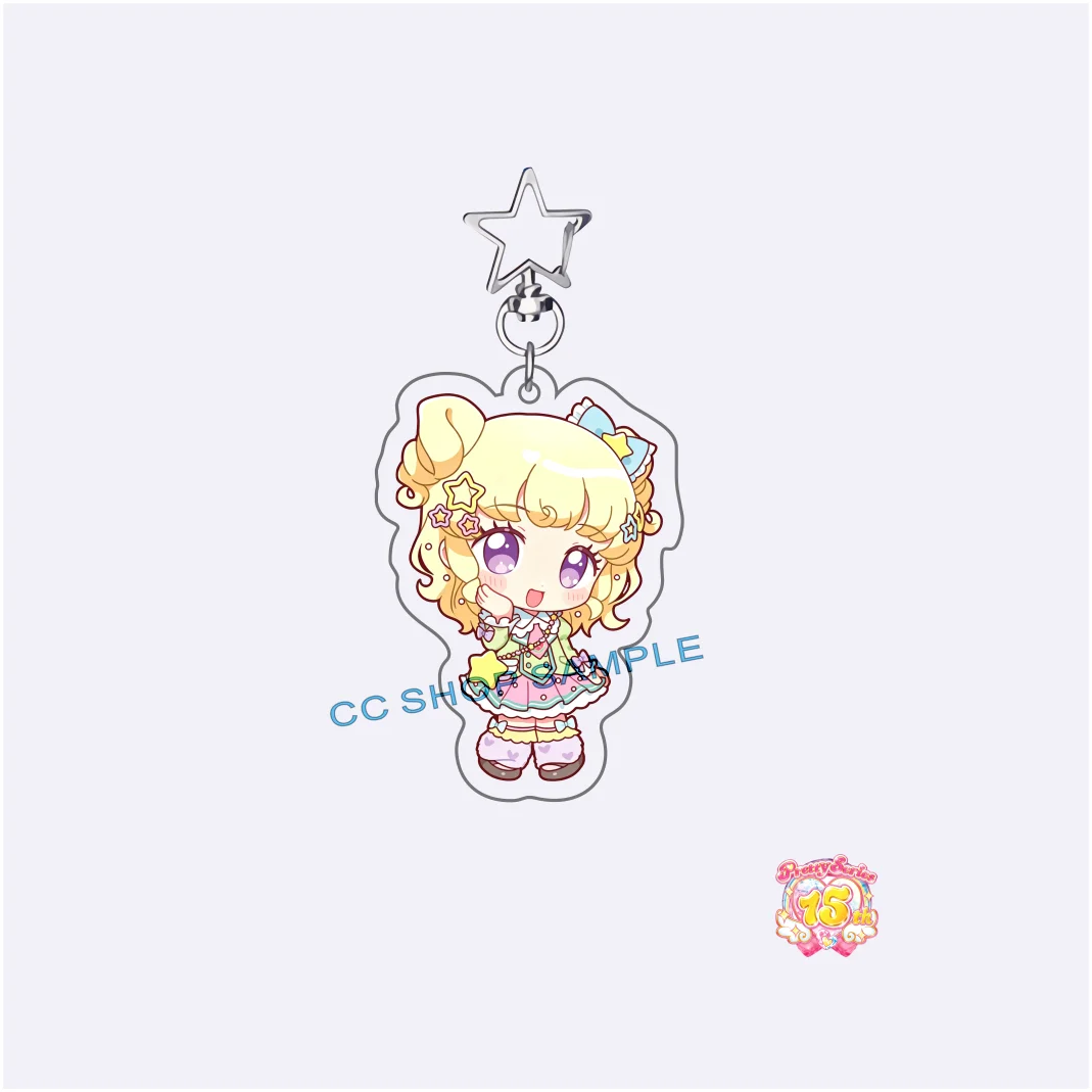 Pretty Series 15th Anniversary PriPara Acrylic Keychain Harune Aira Ageha Mia Ayase Mei Cute Bag Accessoryr Figure Collectible G