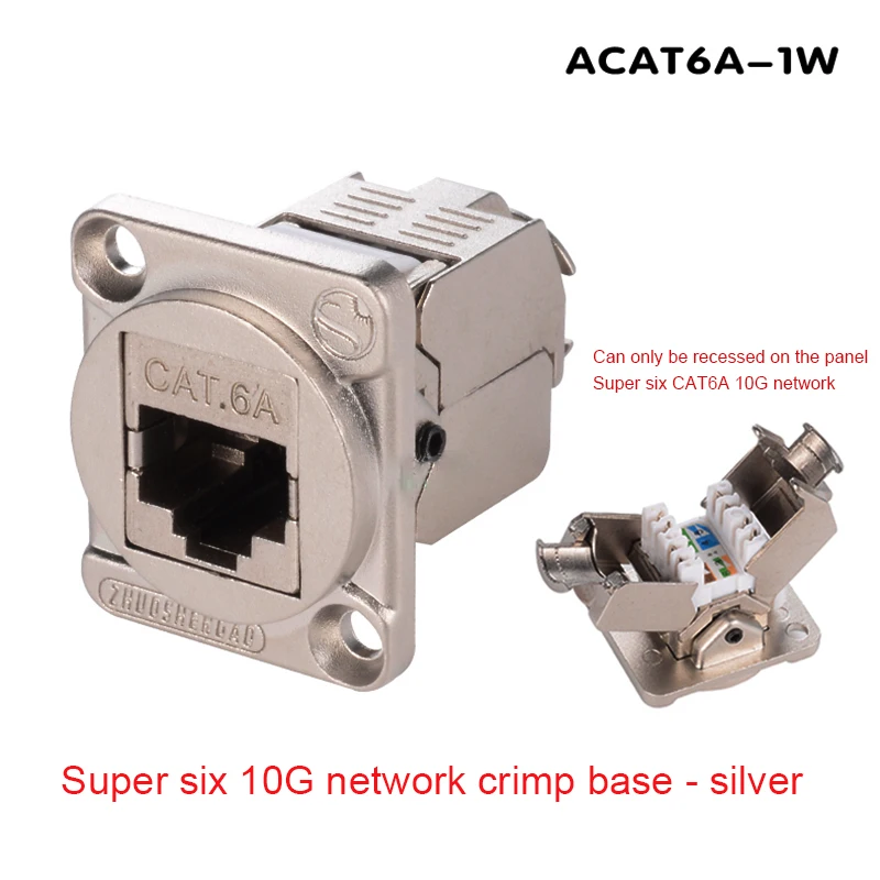 D-Typ-Modul RJ45 CAT5E Vertikaler Panel-Mount-Stecker Netzwerk-Ethercon-Chassis-Buchse, D-N8FDP RJ45-Einvoer/Pass-Buchse für Panelmontage – Detail 27