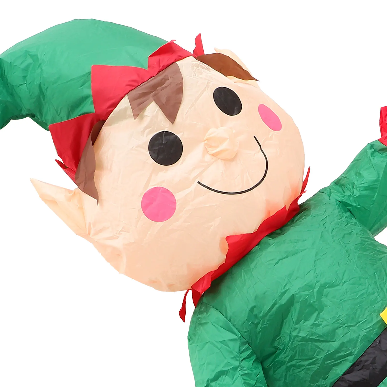 

1.5M Luminous Inflatable Elf Decor 150cm Shimmering Polyester Christmas Outdoor nament Holiday Party Mall Home Hotel Festive