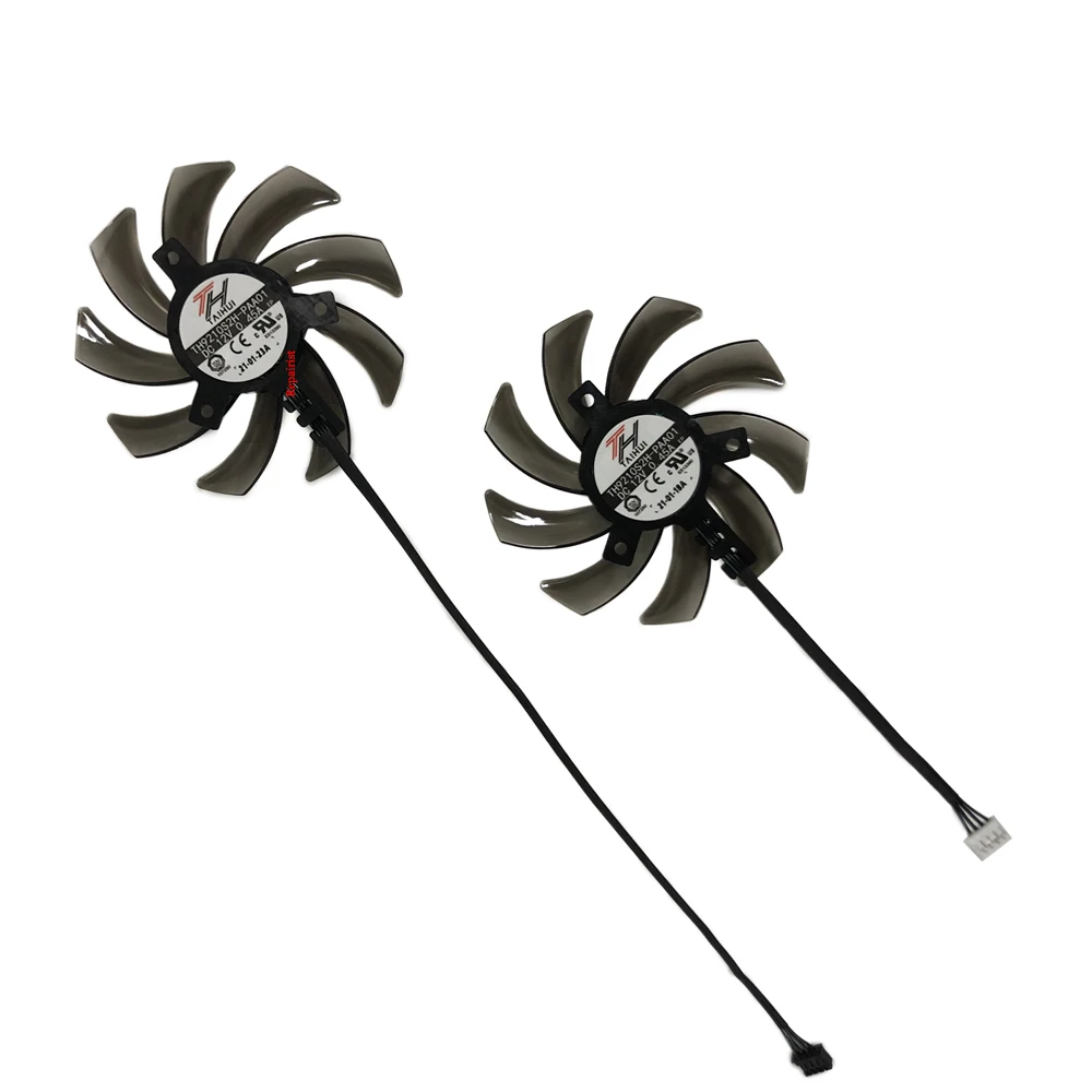 2 sztuk/zestaw TH9210S2H-PAA01/GA91S2U/FDC10H12S9-C,Graphics Card Fan,wentylator karty graficznej, GPU Cooler,dla Palit RTX 2080 GamingPro OC,dla Palit RTX 2070 GamingPro OC,dla Palit RTX 2060 GamingPro OC