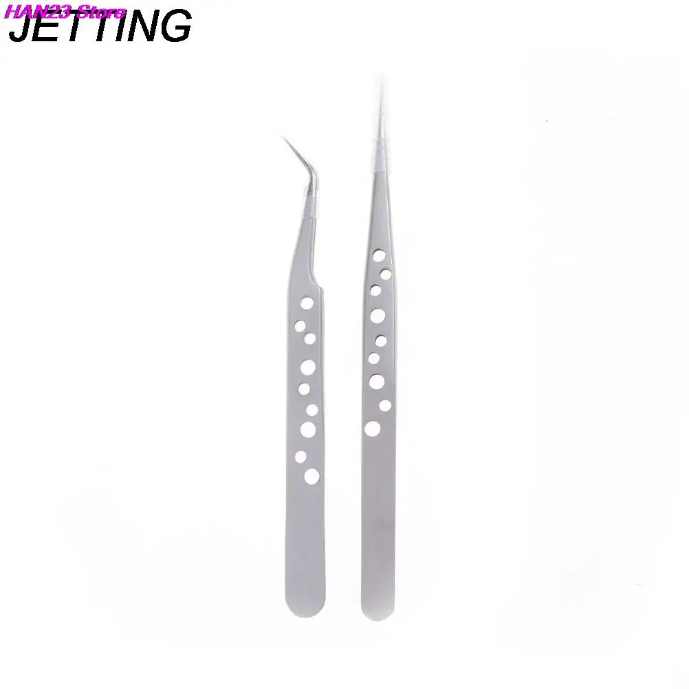 For Mobile Phone Repair Tools Hand Tools Electronic Tweezers Stainless Steel Precision Straight Curved Tweezers 2 Style