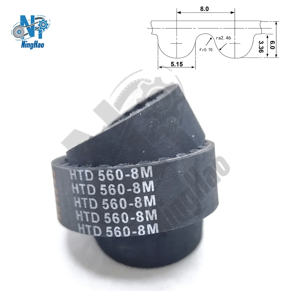 HTD 8M Timing Belt Width 15mm 20mm 25mm 30mm 40mm Rubber Closed Loop Belt Length Perimeter 488mm ~ 688mm HTD8M Synchronous Belts
