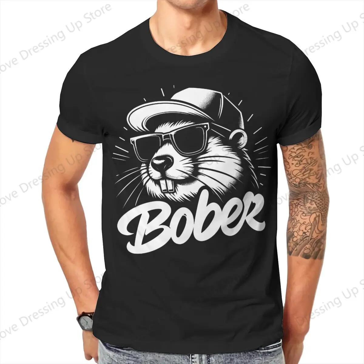 Bobr Kurwa Funny Beaver Cotton Short Sleeve T-shirt Men Women Trend Fun Kurwa Bobr Bober Summer Creativity Tops