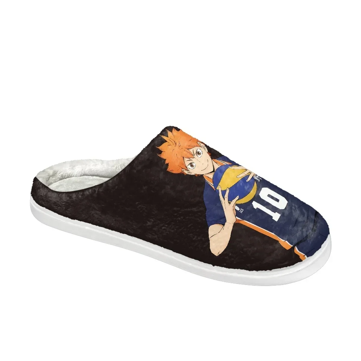 Haikyuu-Pantoufles en coton coordonnantes pour hommes et femmes, chaussures de maison chaudes, dessin animé, intérieur, chambre à coucher, maison, couple, livraison directe, hiver