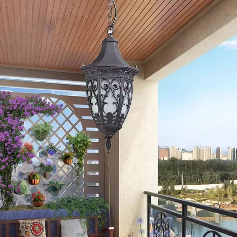 Outdoor Waterproof European Style Indoor Corridor, Courtyard Corridor, Pavilion, Garden Pendant Light