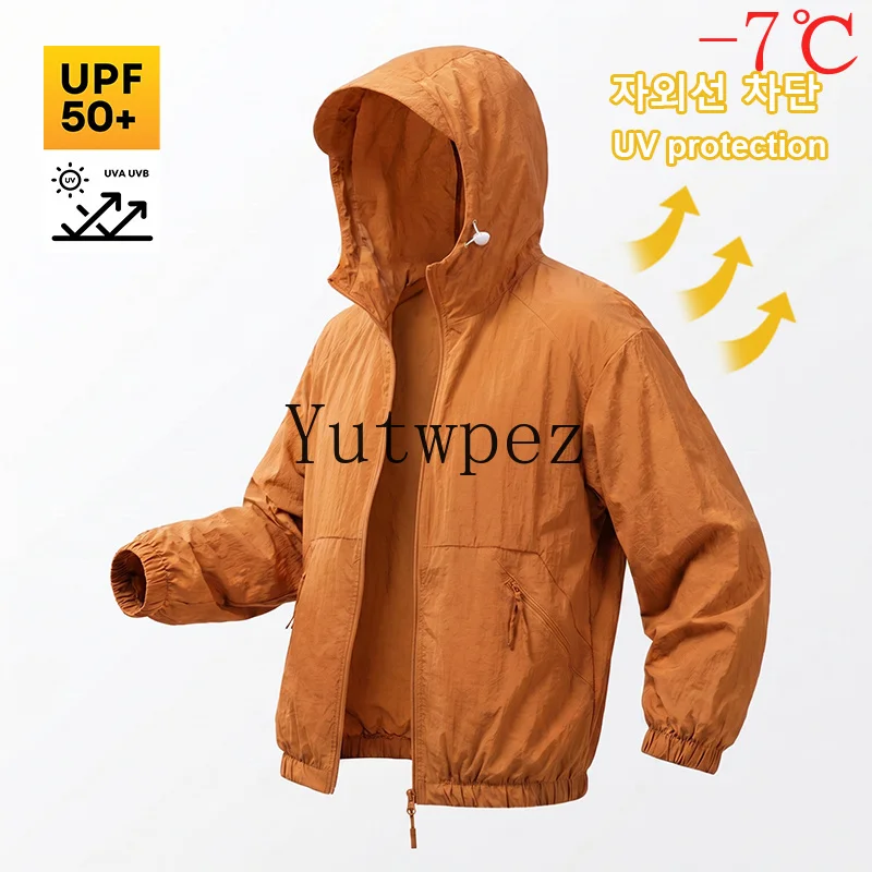 Unisex Lightweight UPF100+ UV Sun Protection Sports Running Hooded Windbreaker Jacket Quick Dry Outdoor Hiking Camping Fishing