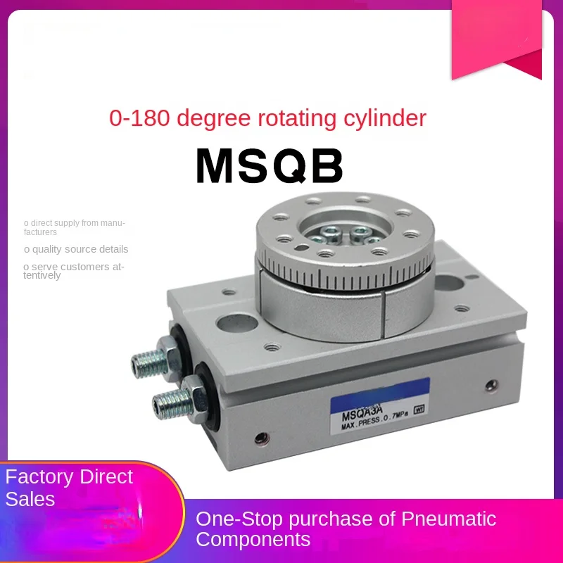 SMC-Type Msqb/Msqa/1a2a3a7a/1ae2ae3ae7ae Small Rotary Cylinder 90/180 Degrees Pneumatic