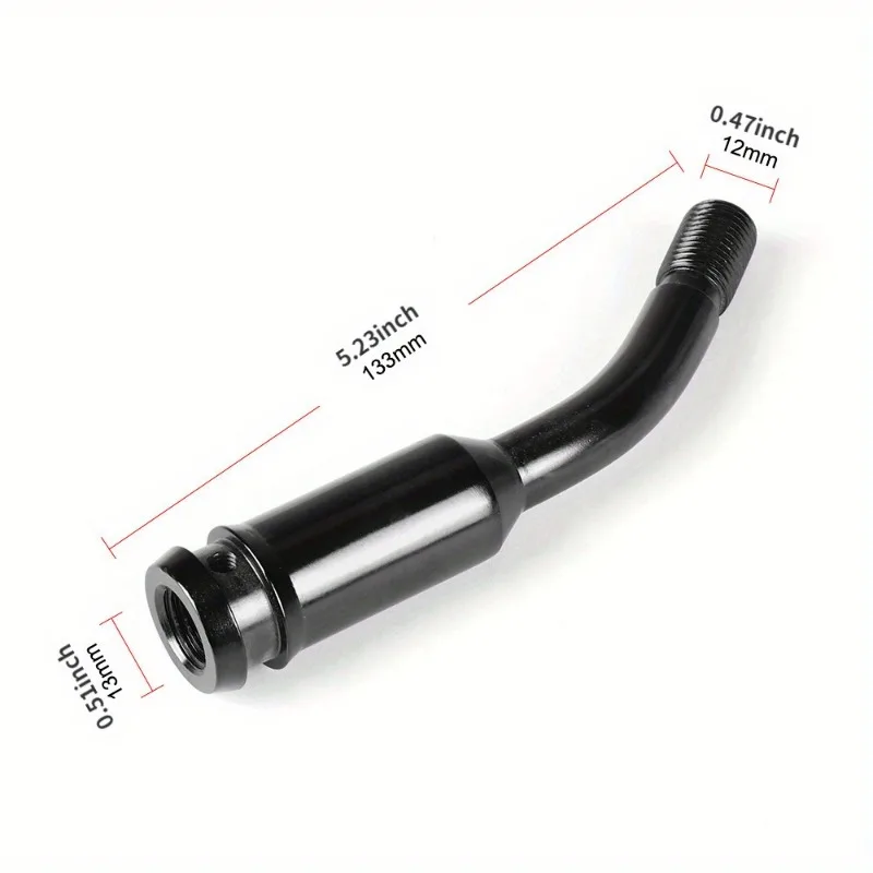 Car Modification Fittings Gear Shift Lever Gear Head Lengthening Bar Adjustable Extension T4 Extension Rod Bend