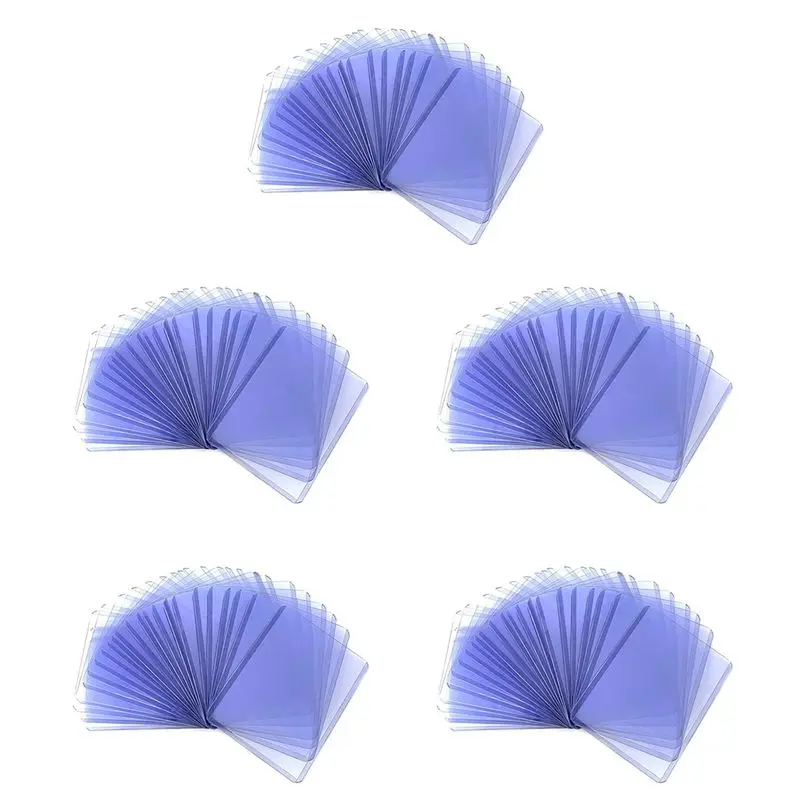AB46-250Pcs Holder Toploaders And Clear Sleeves For Collectible Trading Basketball Sports Cards 35PT Rigid Plastic