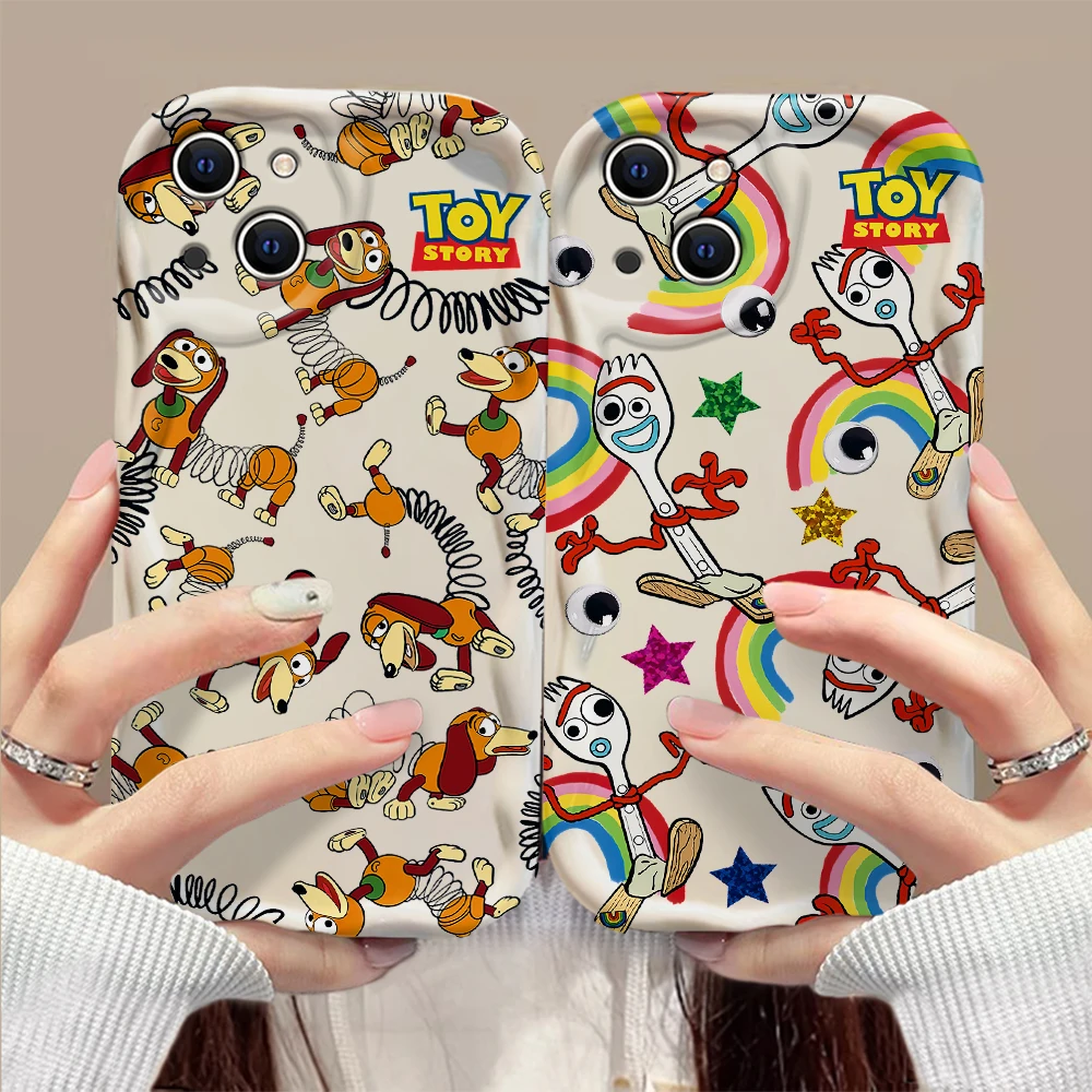 Cartoon Toy Story Buzz Lightyear 3D Wave Case For Samsung A73 A72 A71 A55 A54 A53 A35 A34 A33 A25 A24 A23 A15 A14 4G 5G Cover