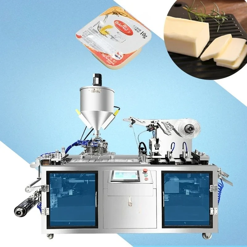 Hot sale DPP80 Automatic butter liquid packaging blister packing machine