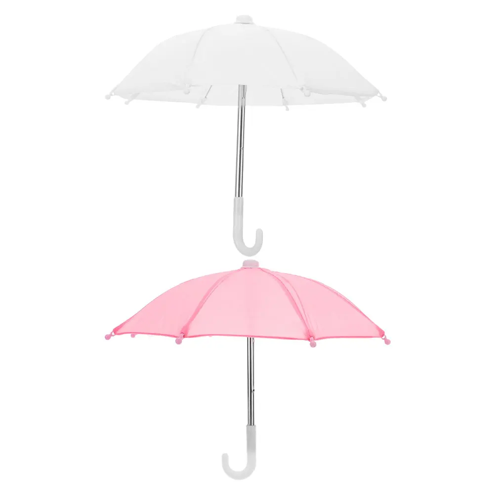 

2Pcs Miniature Umbrellas for 1:6 Scale Tiny Accessories Cute Stylish Parasols Decorative Props Longlasting EasytoUse