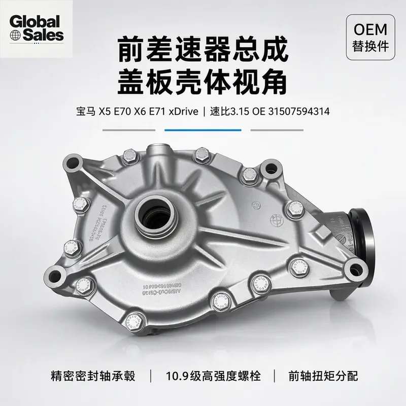For BMW X5 E70 X6 E71 XDrive Front Differential Assembly 3.15 Speed Ratio