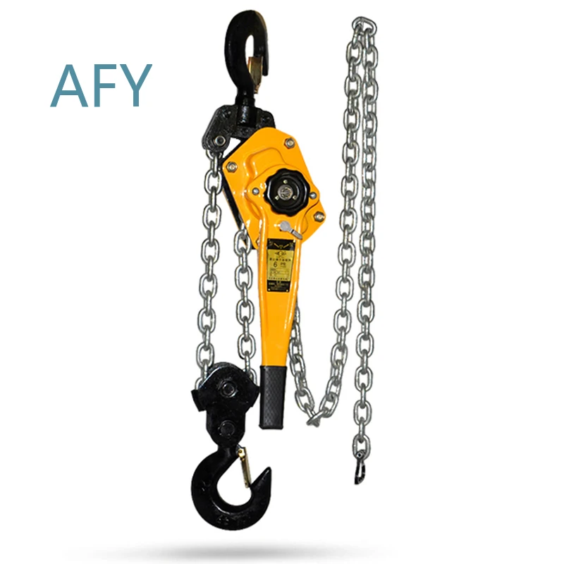 Lever Hoist for 1T 0.75T Manual Chain Hoist for Lifting Tools Heavy Duty Manganese Steel Hook Portable Hand Operated Hoist