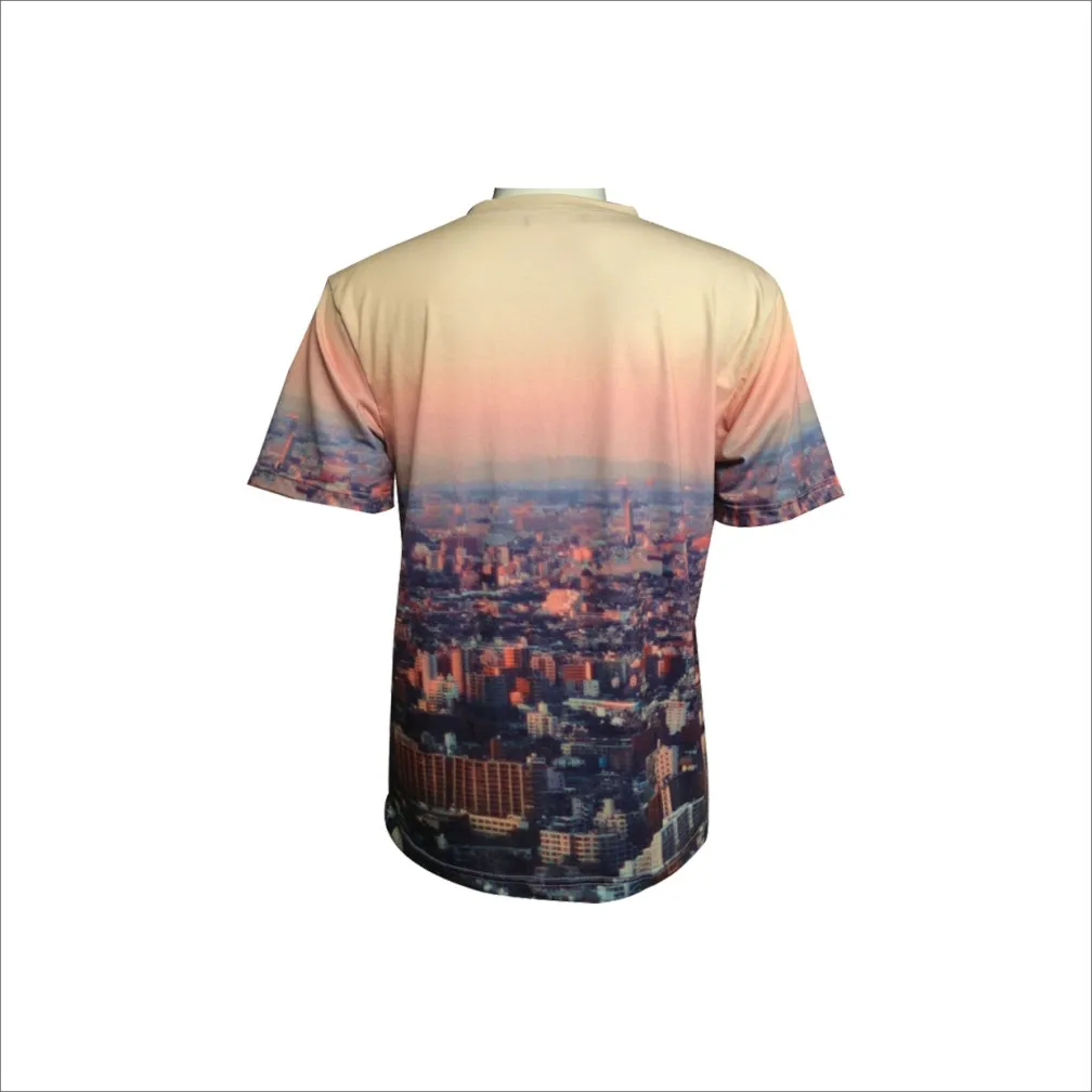 custom high quality sublimation printing T shirt