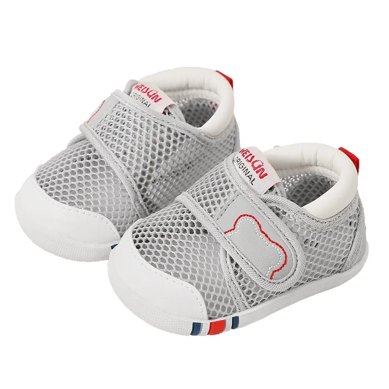 

2023 0-1-2 Years Toddlers Comfortable Anti-slip Infant Walking Shoes Hook-loop Soft Bottom Function Newborn Baby Prewalk Shoes