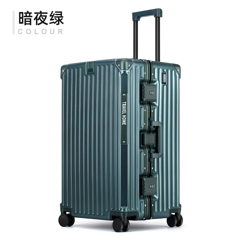 COLENARA Hochwertiger Koffer mit Aluminiumrahmen, großes Fassungsvermögen, Trolley-Wagen, Reisetasche, 24 Zoll, 26 Zoll, 28 Zoll, 30 Zoll Rollgepäck 7