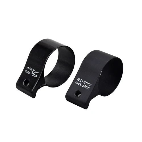 Imagen 2 del producto Adaptador Braze-on de cambio delantero de carbono completo 3K UD mate brillante 34,9mm MTB bicicleta plegable desviador abrazadera convertidor