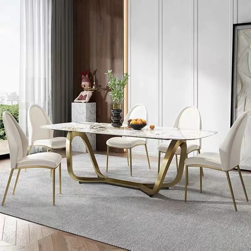 Home Furniture Dinning Tables Sets Luxury Restaurant Kitchen Individual Dining Table Coffe Islands Modern Mesa Cafe Room WJX