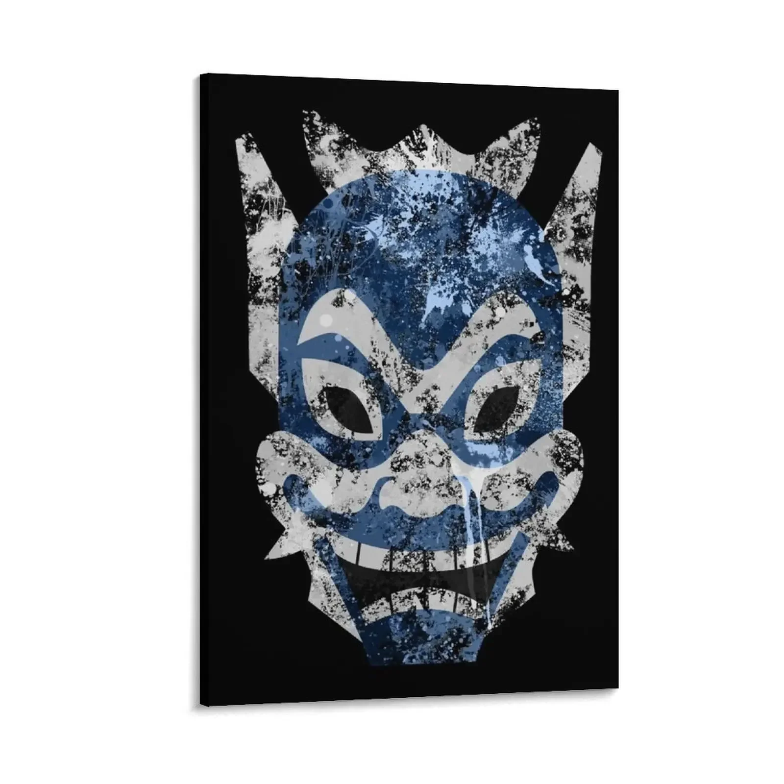 

Blue Spirit Splatter Canvas Painting aesthetic room decoration vintage home decor Decorative picture decorative wall canvases